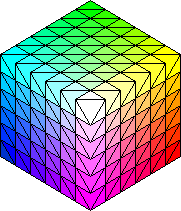 Cross sections of 6x6x6 palette